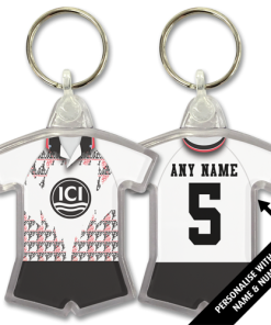 Middlesbrough Away 1992 Classic Kits Retro Shirt Keyring