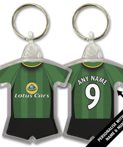 Norwich Away 2005 Classic Kits Retro Shirt Keyring
