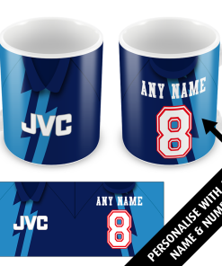 Arsenal Away 1995 Personalised Retro Shirt Mug Classic Kits