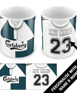Liverpool Away 1995 Personalised Retro Shirt Mug Classic Kits