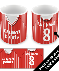 Liverpool Home 1984 Personalised Retro Shirt Mug Classic Kits