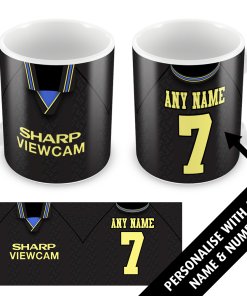 Man Utd Away 1993 Personalised Retro Shirt Mug Classic Kits