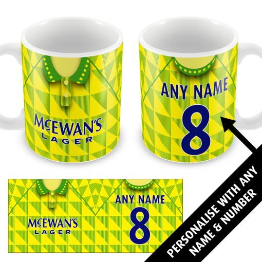 Newcastle Away 1992 Personalised Retro Shirt Mug Classic Kits