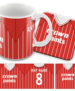 Liverpool Home 1984 Retro Kit Mug and Coaster Set