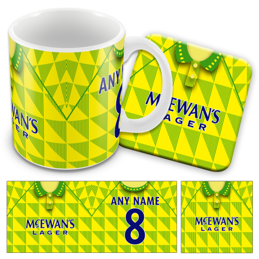 Newcastle Away 1992 Retro Kit Mug and Coaster Set