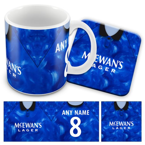 Newcastle Away 1993 Retro Kit Mug and Coaster Set