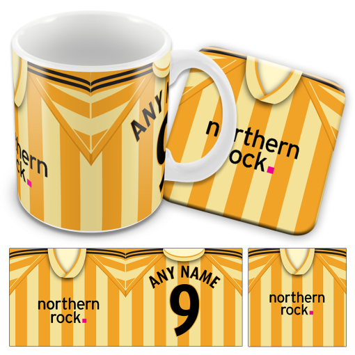 Newcastle Away 2009 Retro Kit Mug and Coaster Set
