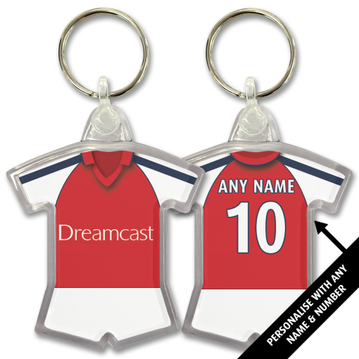 Arsenal Home 2002 Classic Kits Retro Shirt Keyring