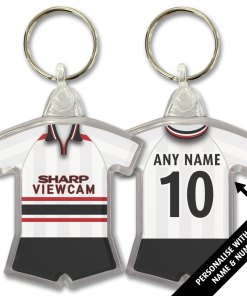 Man Utd Away 1998 Classic Kits Retro Shirt Keyring