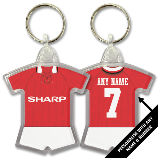 Man Utd Home 1992 Classic Kits Retro Shirt Keyring