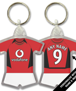 Man Utd Home 2002 Classic Kits Retro Shirt Keyring