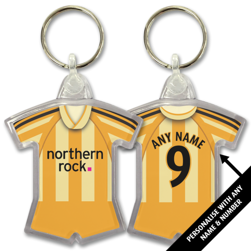 Newcastle Away 2009 Classic Kits Retro Shirt Keyring
