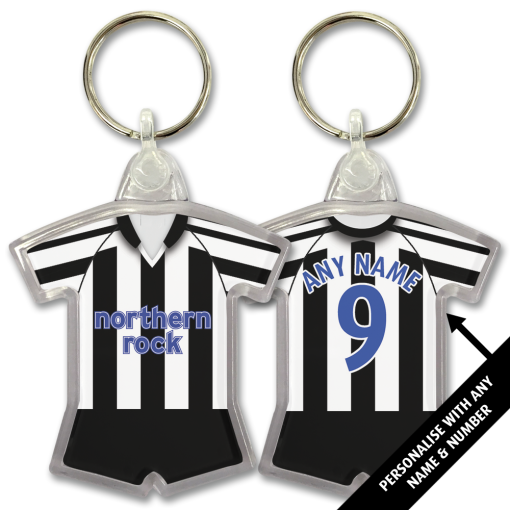 Newcastle Home 2003 Classic Kits Retro Shirt Keyring