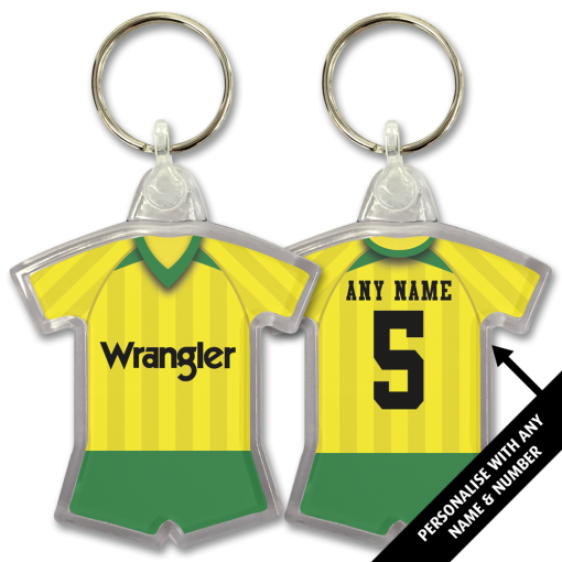 Notts County Away 1985 Classic Kits Retro Shirt Keyring