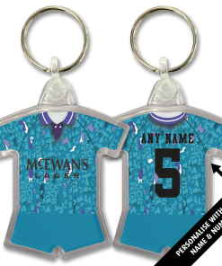 Notts County Away 1993 Classic Kits Retro Shirt Keyring