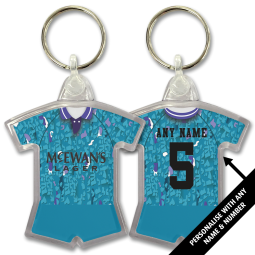 Notts County Away 1993 Classic Kits Retro Shirt Keyring