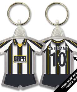Notts County Home 1996 Classic Kits Retro Shirt Keyring
