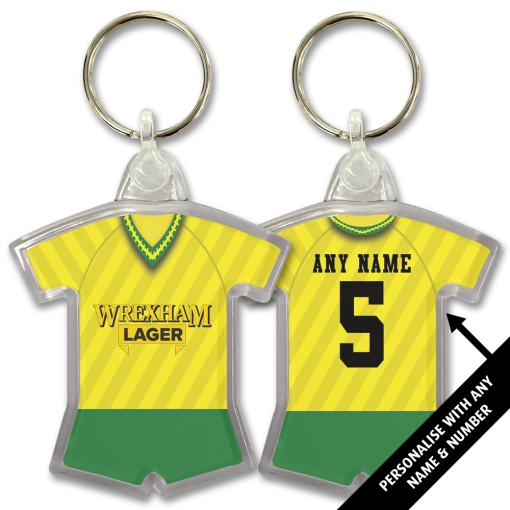 Wrexham Away 1993 Classic Kits Retro Shirt Keyring