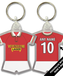Wrexham Home 1997 Classic Kits Retro Shirt Keyring