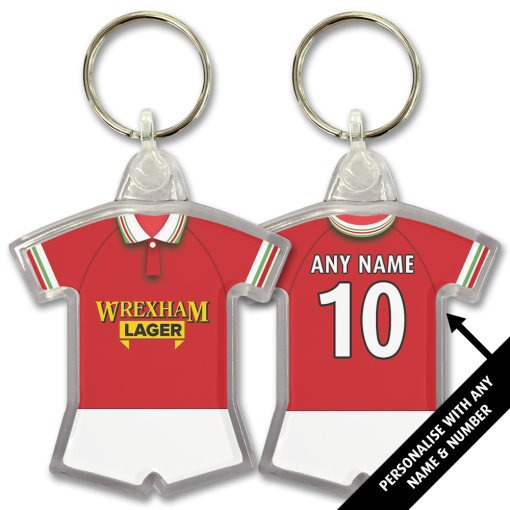 Wrexham Home 1997 Classic Kits Retro Shirt Keyring