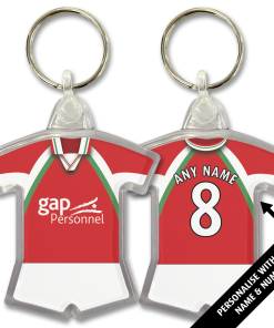 Wrexham Home 2002 Classic Kits Retro Shirt Keyring