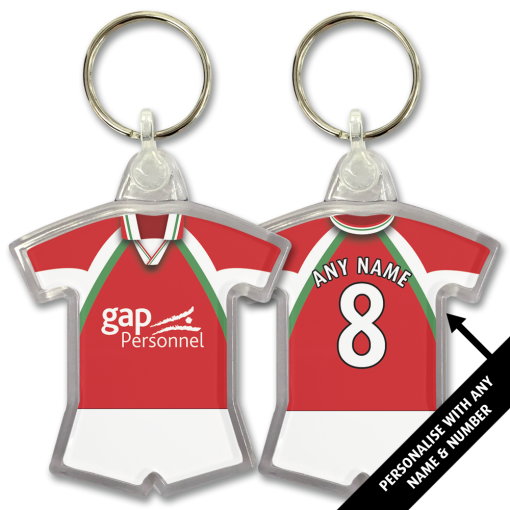 Wrexham Home 2002 Classic Kits Retro Shirt Keyring
