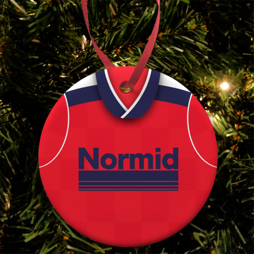 Bolton Away 1989 Retro Shirt Classic Kits Christmas Tree Decoration