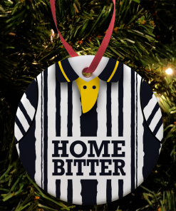 Notts County Home 1993 Retro Shirt Classic Kits Christmas Tree Decoration
