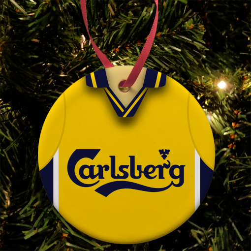 Wrexham Away 1998 Retro Shirt Classic Kits Christmas Tree Decoration