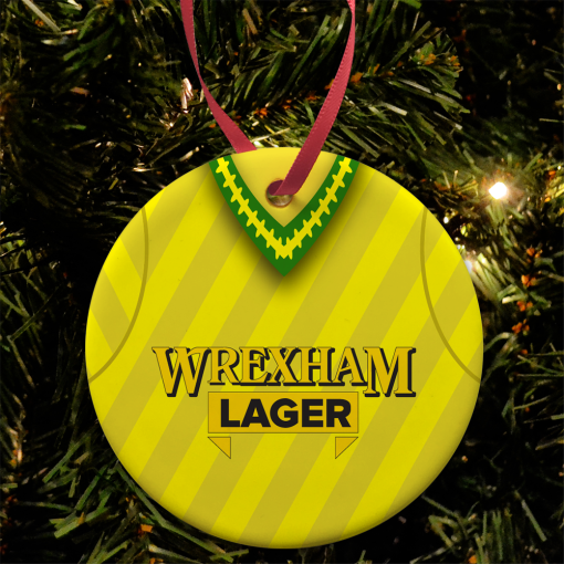 Wrexham Away 1993 Retro Shirt Classic Kits Christmas Tree Decoration