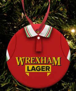 Wrexham Home 1997 Retro Shirt Classic Kits Christmas Tree Decoration