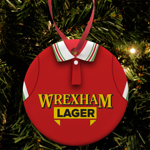 Wrexham Home 1997 Retro Shirt Classic Kits Christmas Tree Decoration