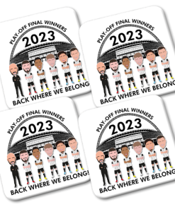 Notts County Play Off Winners 2023 Coasters 4 Pack Vector Heroes