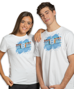Man City Champions Of England 2023 Splash White T-Shirt Vector Heroes 3 In A Row