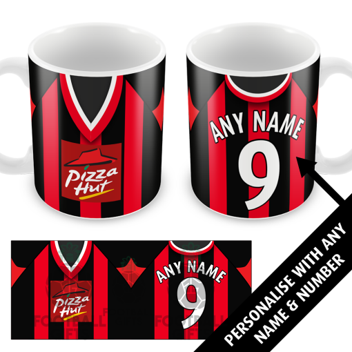 Fulham Away 2001 Personalised Retro Shirt Mug Classic Kits