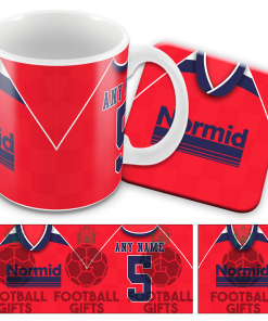 Bolton Away 1989 Retro Shirt Kits Mug and Coaster Set