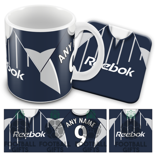 Bolton Away 2005 Retro Shirt Kits Mug and Coaster Set
