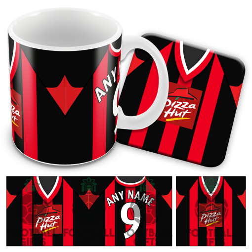 Fulham Away 2001 Retro Shirt Kits Mug and Coaster Set