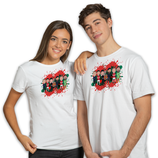 Wrexham Champions 2023 Splash White T-Shirt Vector Heroes - Image 2