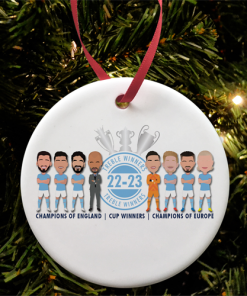Man City Treble Winners 2023 Christmas Tree Decoration