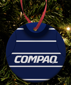 QPR Away 1995 Retro Shirt Classic Kits Christmas Tree Decoration