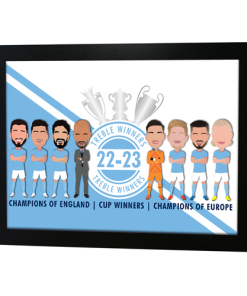 Man City Treble Winners 2023 Framed Print