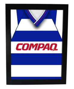 QPR Home 1994 Retro Shirt Kit Framed Print