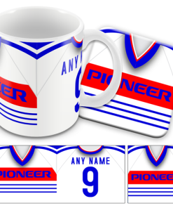 Ipswich Away 1984 Retro Shirt Kits Mug and Coaster Set