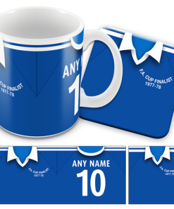 Ipswich Home 1977 Retro Shirt Kits Mug and Coaster Set