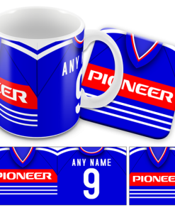 Ipswich Home 1984 Retro Shirt Kits Mug and Coaster Set