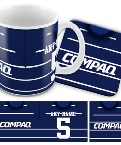 QPR Away 1995 Retro Shirt Kits Mug and Coaster Set