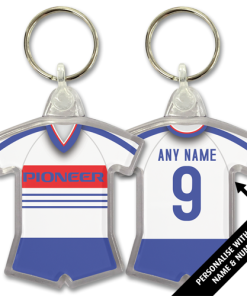 Ipswich Away 1984 Classic Kits Retro Shirt Keyring