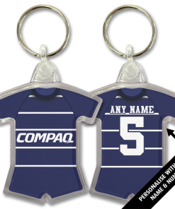QPR Away 1995 Classic Kits Retro Shirt Keyring