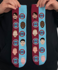 West Ham Europa Conference Champions 2023 Printed Socks